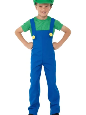 Green Plumber Boy Child Costume By Karnival