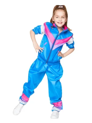 90s Tracksuit Blue Shell Suit Child Costume By Karnival