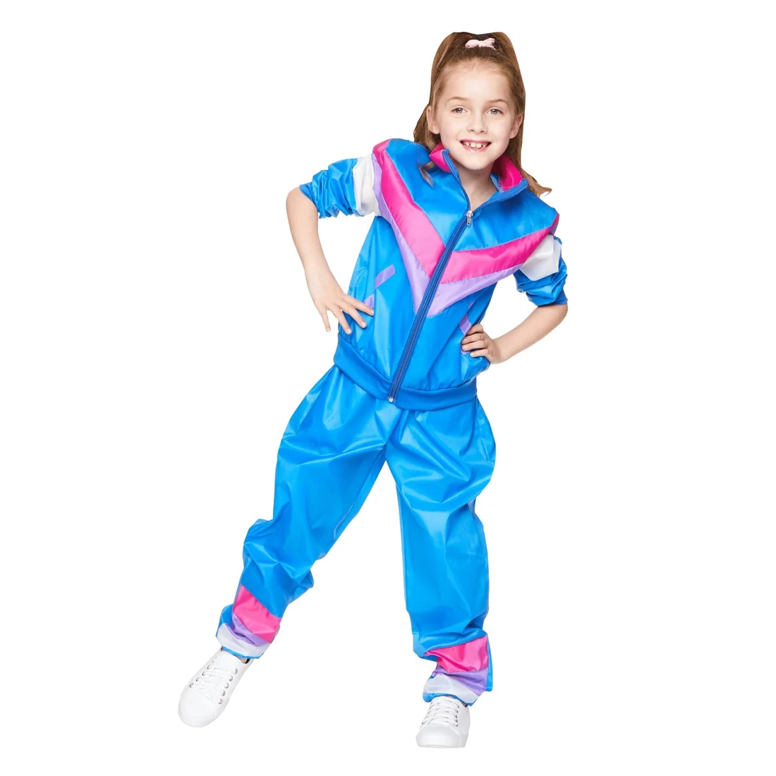 90s Tracksuit Blue Shell Suit Child Costume By Karnival