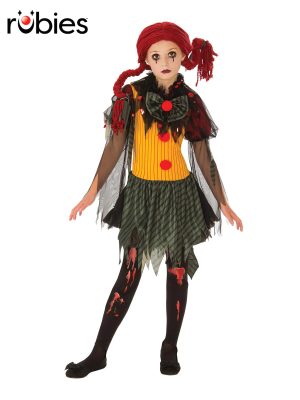 Girls Zombie Clown Costume By Rubies