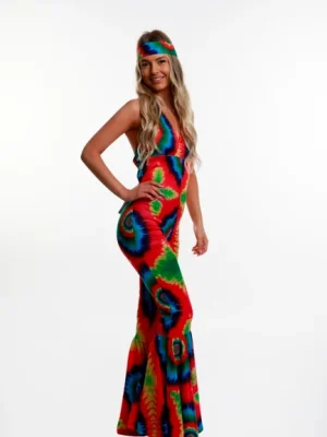 Tie Dye Jumpsuit Costume