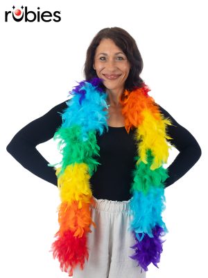 Rainbow Feather Boa By Rubies